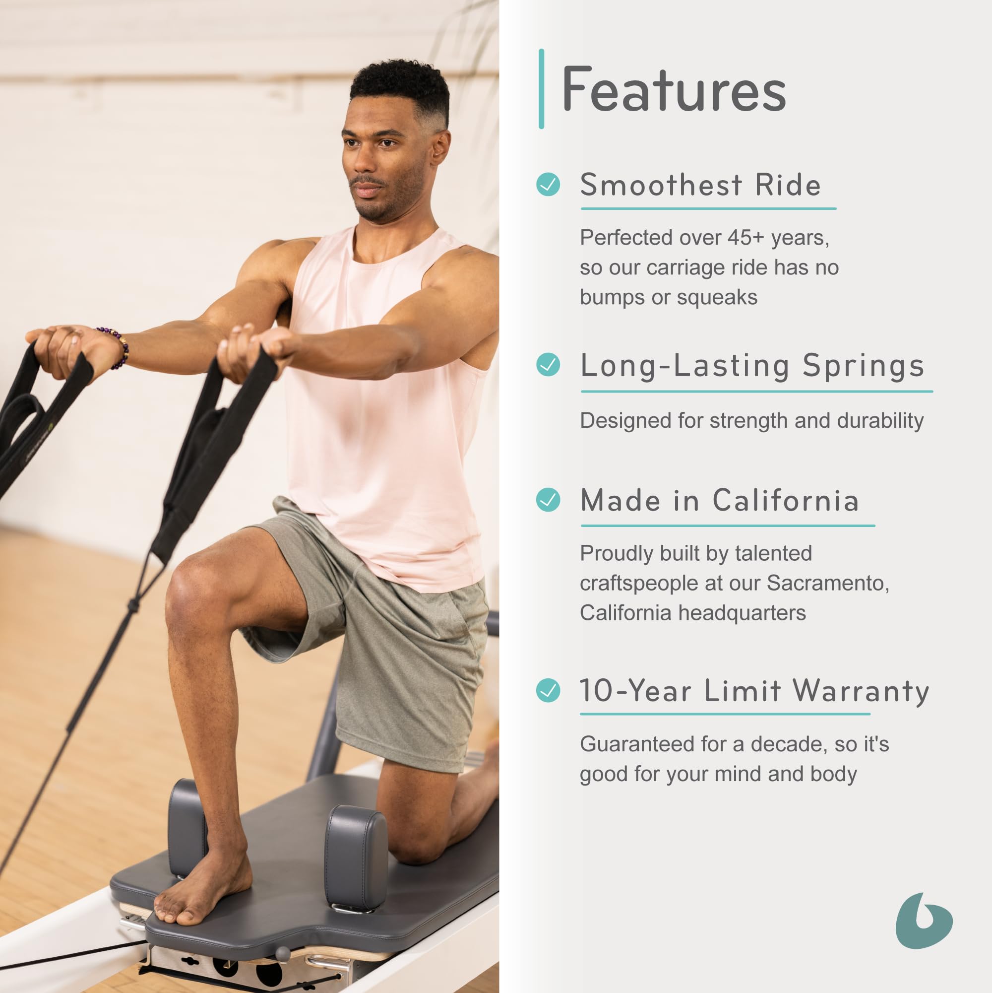 Amazon.com : Balanced Body Allegro 2 Pilates Reformer with 14-Inch